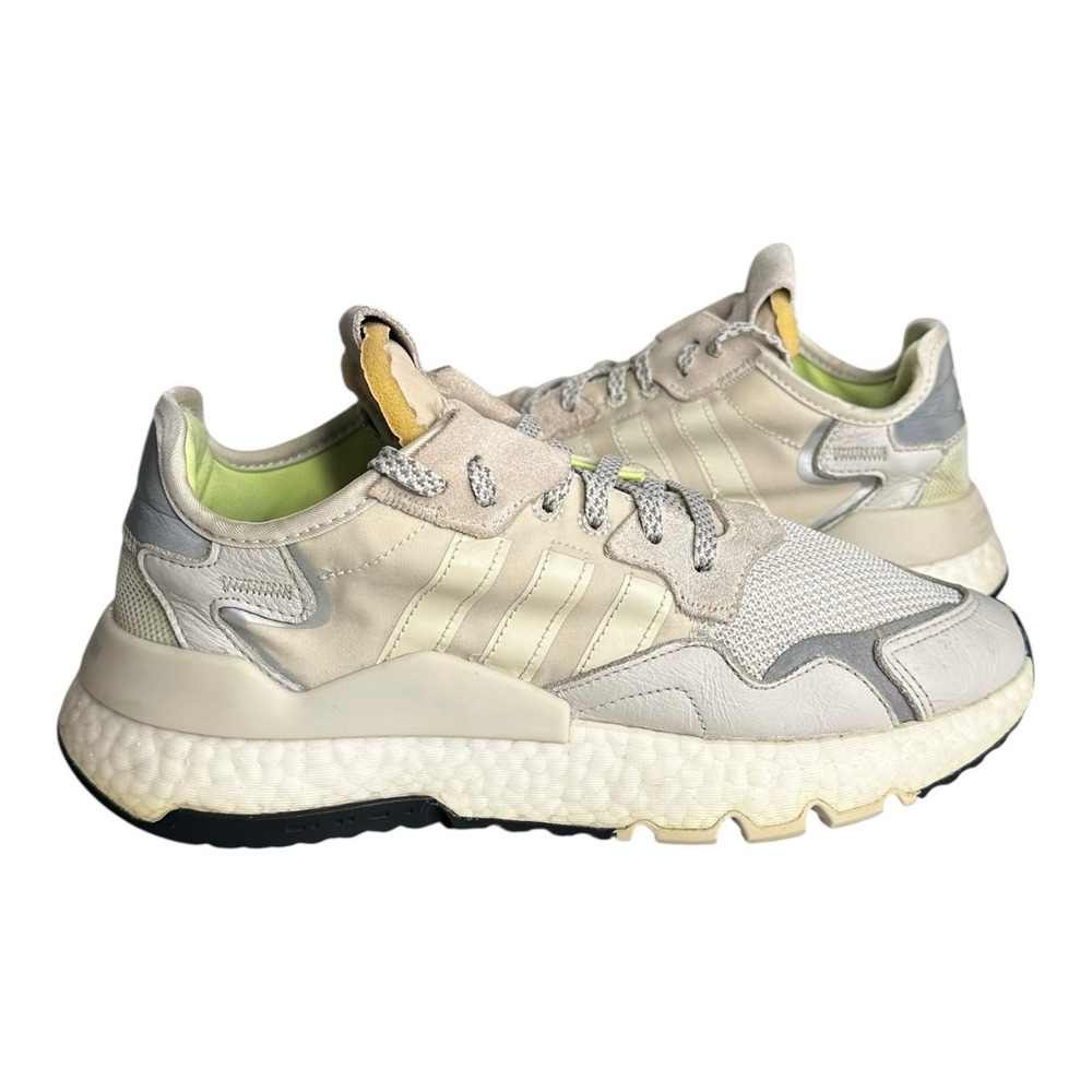 Adidas Women's 8.5‎ Nite Jogger Chunky Sneakers Off Gray High Vis Sporty